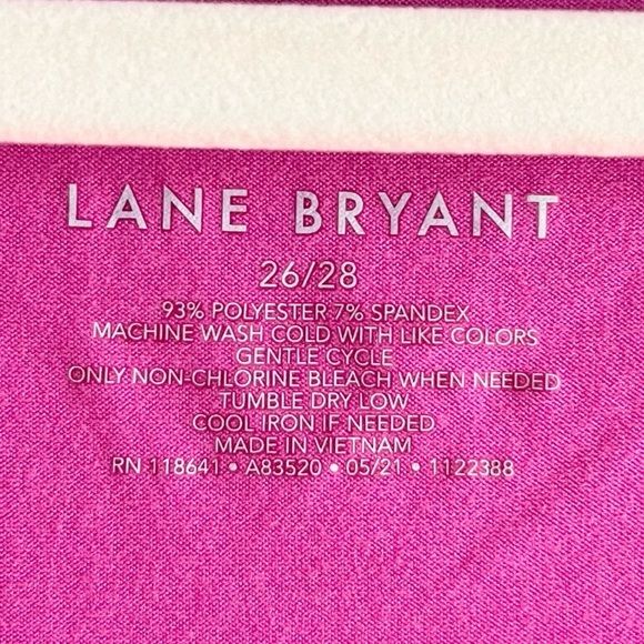 NWT Lane Bryant Purple Henley Fitted Soft Tunic Top 3/4 Sleeve Plus Sz 2… - Picture 6 of 6